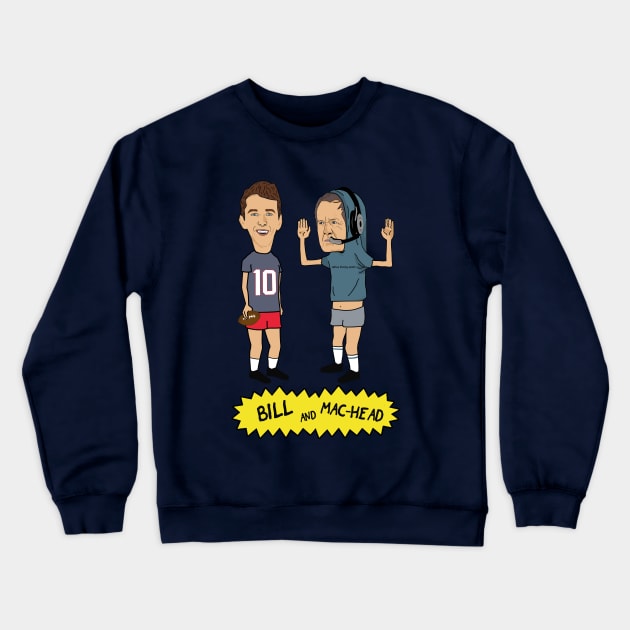 Bill and Mac-Head Crewneck Sweatshirt by LikeMindedDesigns